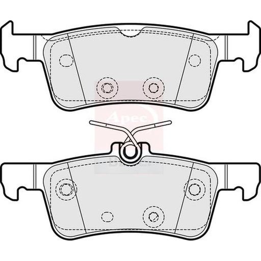 Apec Rear Brake Pad Set PD3848