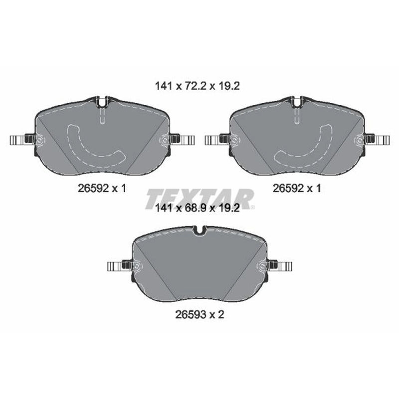 Textar Front Brake Pad Set 2659201