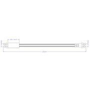 Juratek Brake Hydraulic Hose Line Rear JBH1430