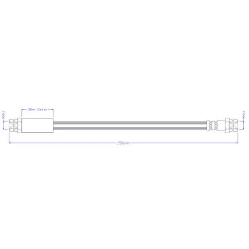 Juratek Brake Hydraulic Hose Line Rear JBH1430