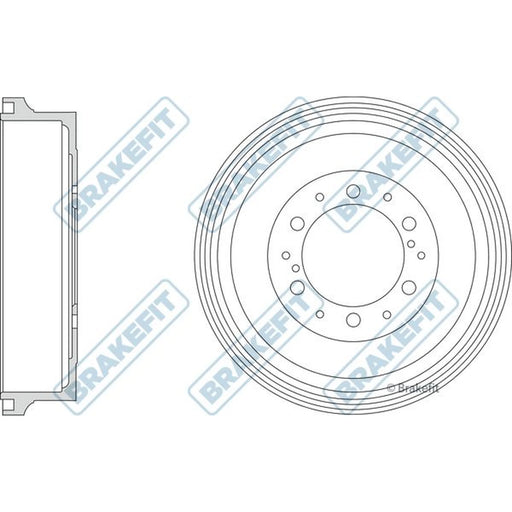 Apec Brake Drum Assembly Rear BDR9049