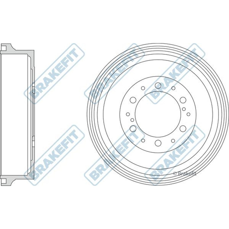 Apec Brake Drum Assembly Rear BDR9049