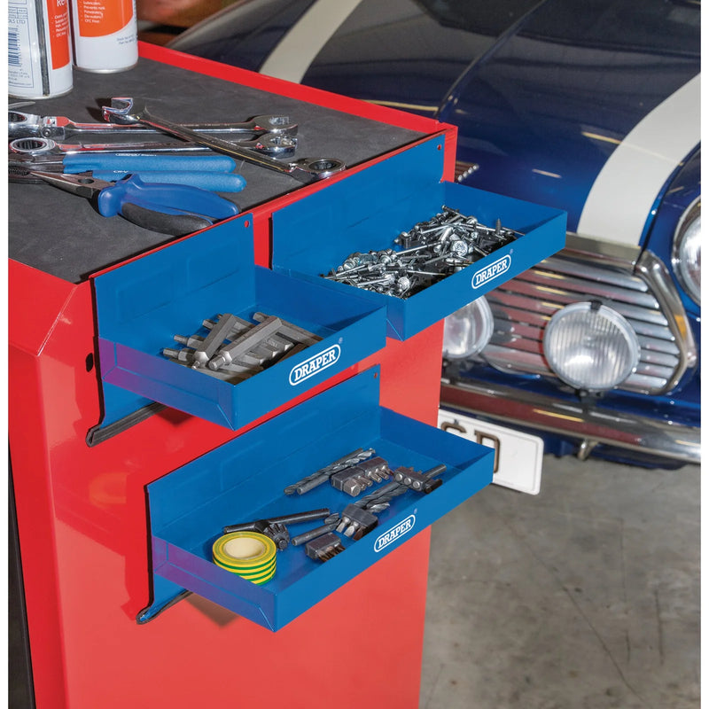 Draper Magnetic Tool Tray Set (3 Piece) - Steel, 150-270mm