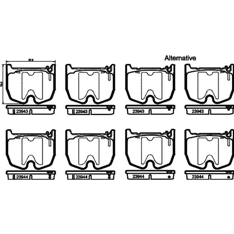 Mintex Front Brake Pad Set MDB2614