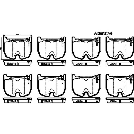 Mintex Front Brake Pad Set MDB2614