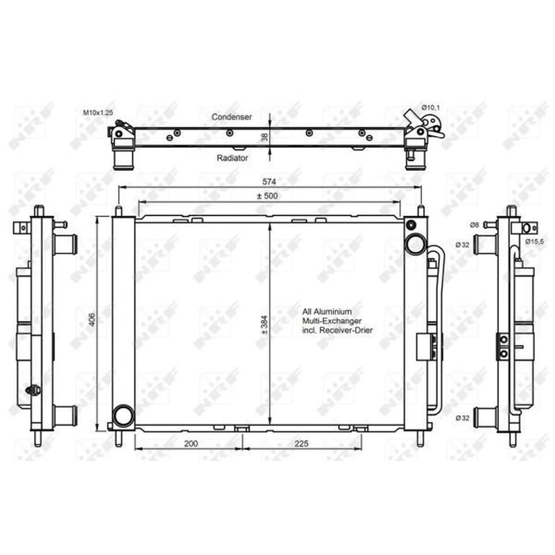 NRF Air Conditioning Condenser 350056