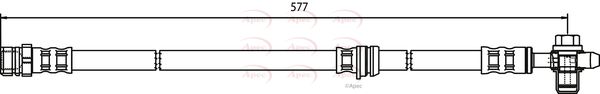 Apec Brake Hydraulic Hose Line Front