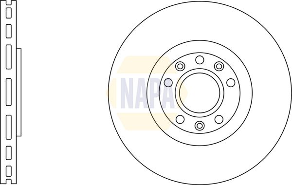 NAPA 2 x Brake Discs fits PEUGEOT