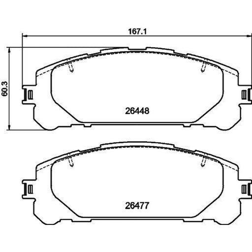 DON Front Brake Pad Set PCP2061