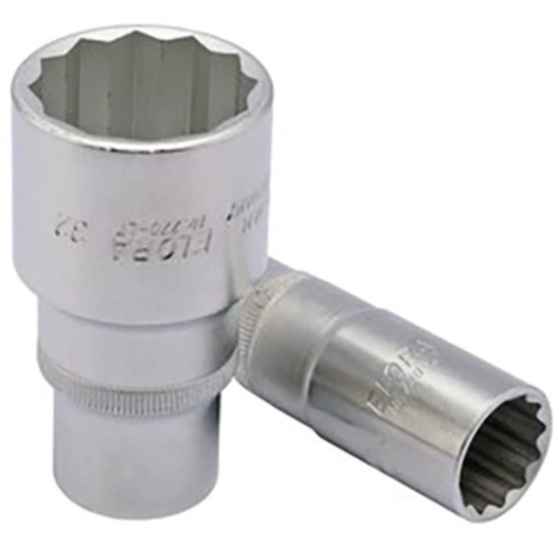 Elora Deep Bi-Hexagon Socket 1/2" Sq. Dr. - Multiple Lengths Available