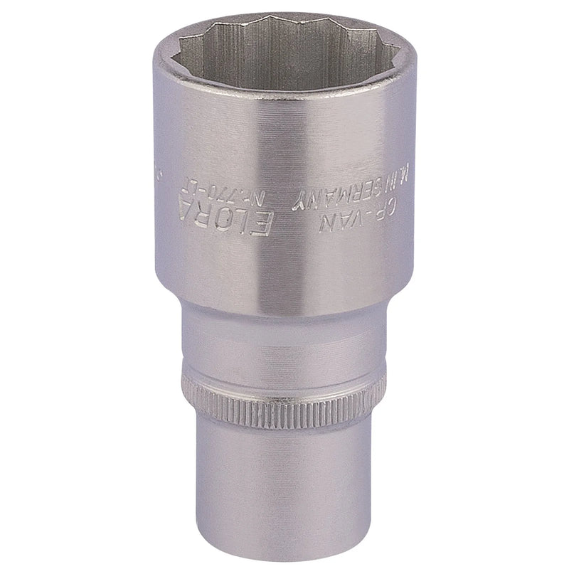 Elora Deep Bi-Hexagon Socket 1/2" Sq. Dr. - Multiple Lengths Available