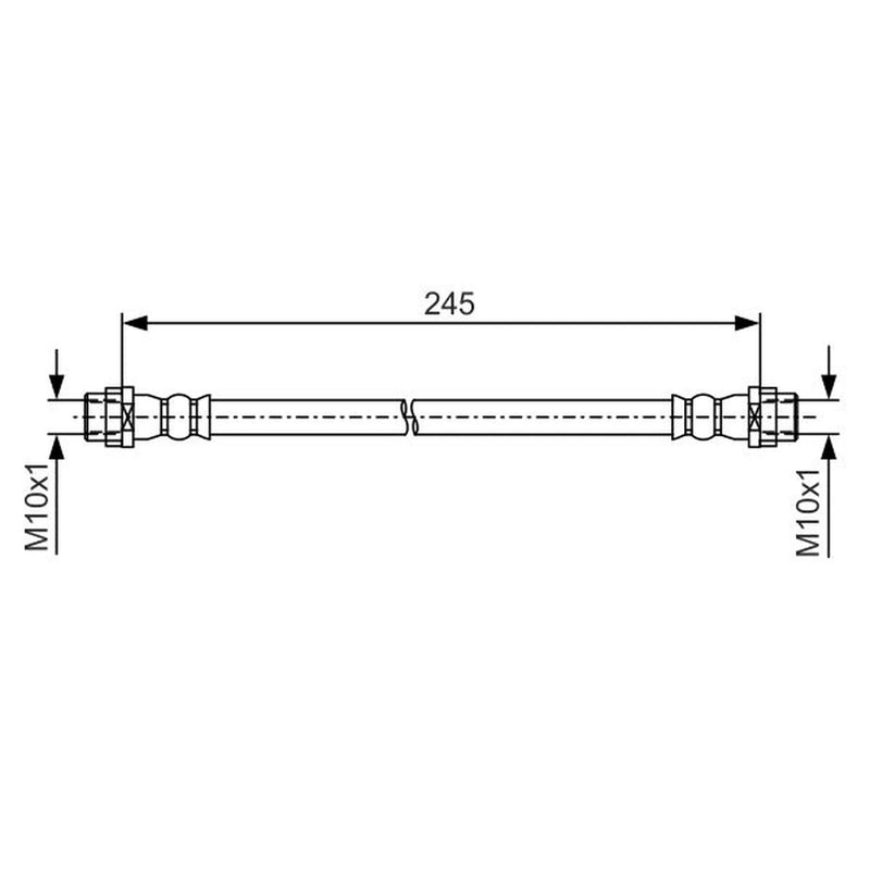 Bosch Brake Hydraulic Hose Line inner 1 987 481 A61