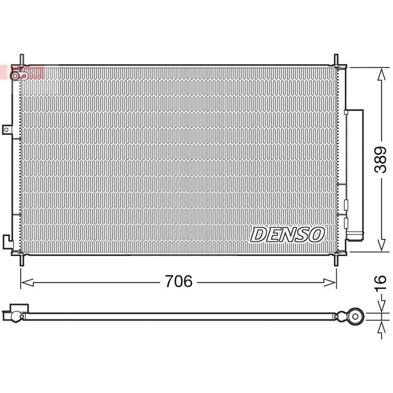 Denso Air Conditioning Condenser DCN40024