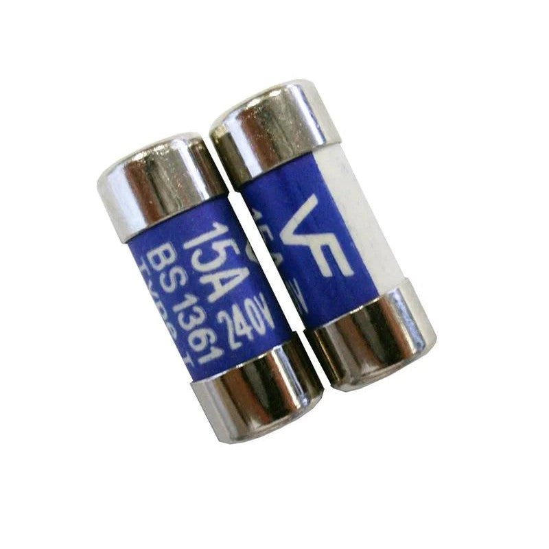 Dencon BS1361 Fuses 15 Amp x 2 CF15/2NB - CF15/2NB