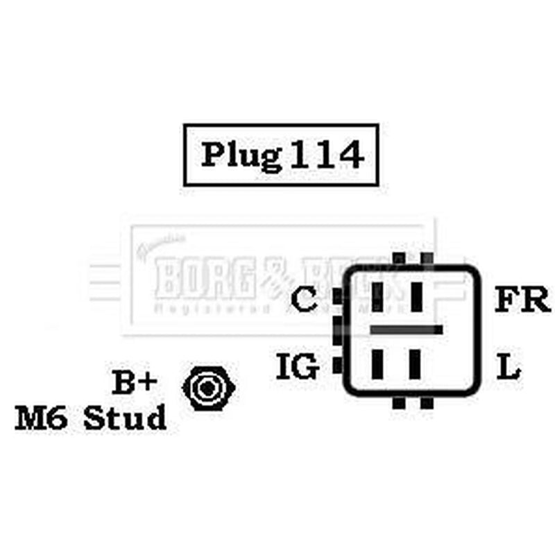 Borg & Beck Car Alternator 12V BBA2486