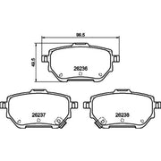 DON Rear Brake Pad Set PCP2018