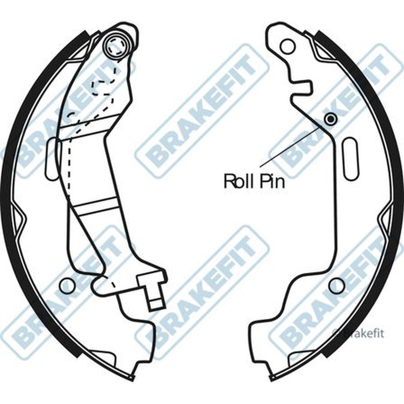 Apec Brake Shoe Set Axle Kit BSH1110