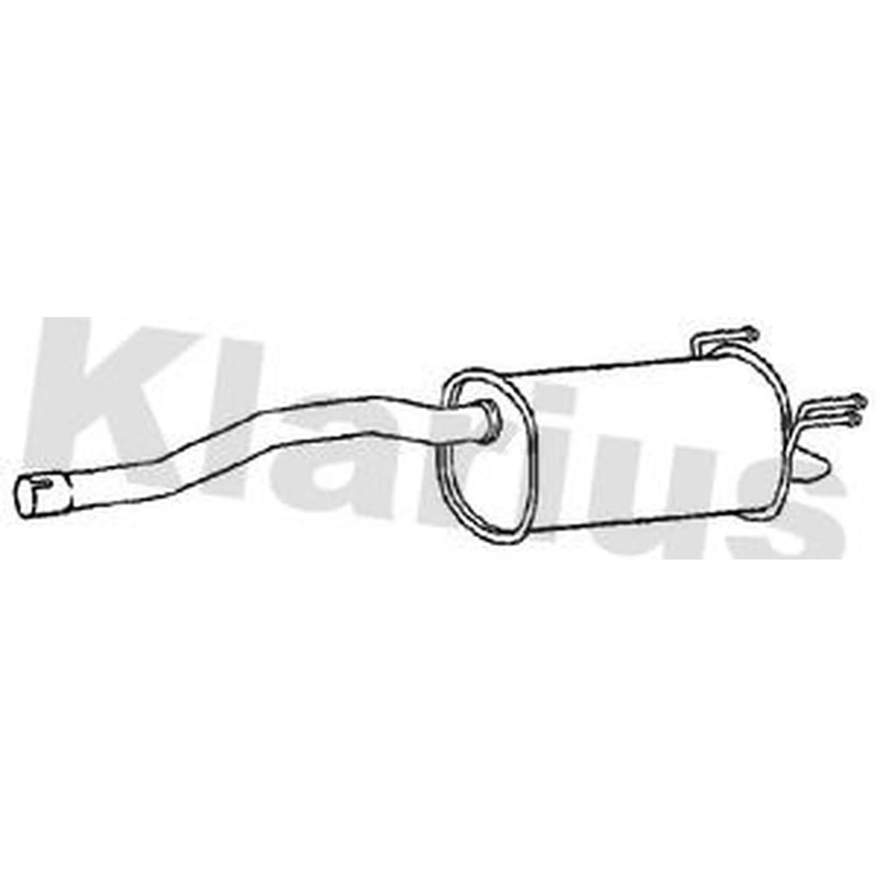 Klarius Box With Tail Pipe Rear FT957E