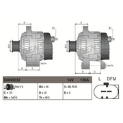 Denso Car Alternator 12V DAN3032
