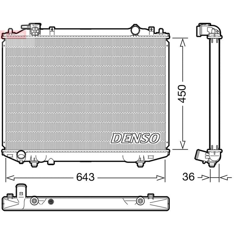 Denso Engine Radiator DRM44047