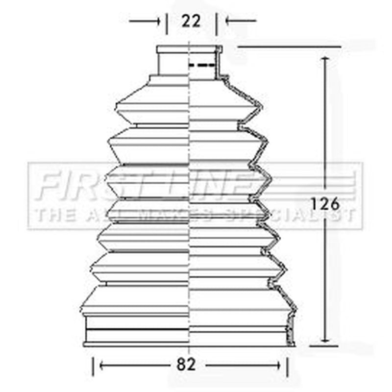 First Line Drive Shaft Bellow Kit Front Left Thermoplast FCB2319