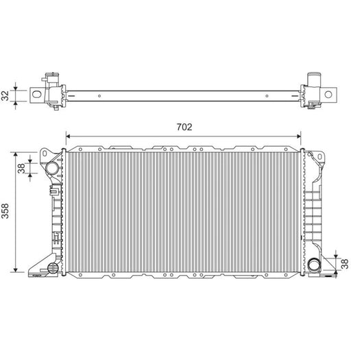 Valeo Engine Radiator 701525