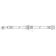 Apec Brake Hydraulic Hose Line Front Left HOS4277