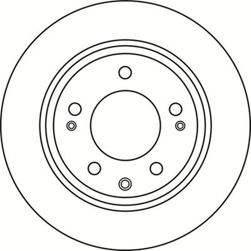 Abtex 2 x Solid Rear Brake Discs BD1487S