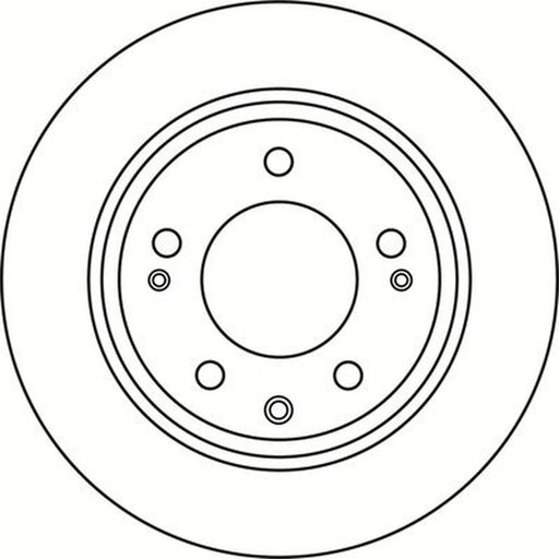 Abtex 2 x Solid Rear Brake Discs BD1487S