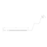 Juratek Brake Hydraulic Hose Line Rear Right JBH1300R