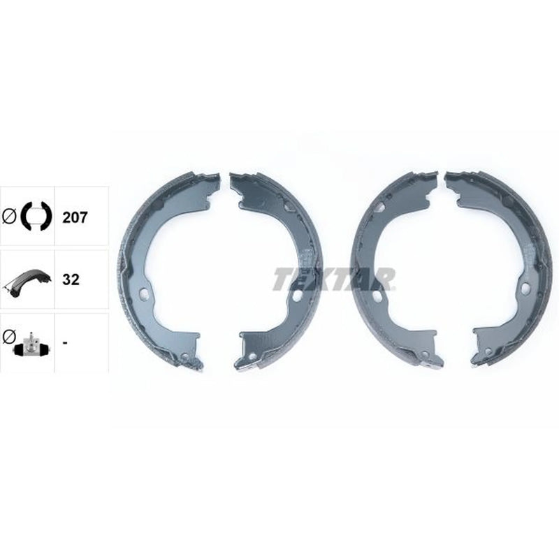 Textar Parking Brake Shoe Set 91073500