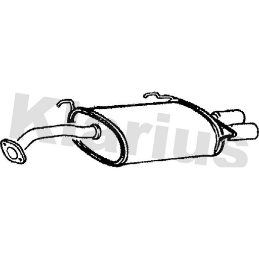 Klarius Box With Tail Pipe Rear TY367X