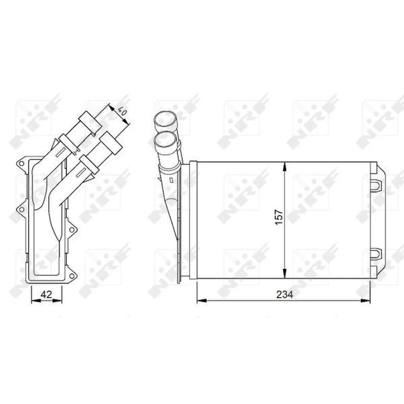NRF Heater Matrix Core Heat Exchanger 54308