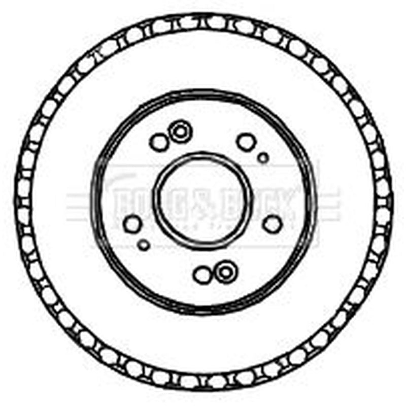 Borg & Beck Brake Drum Assembly Rear BBR7204