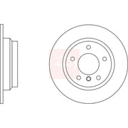 Apec 2 x Solid Rear Brake Discs DSK536