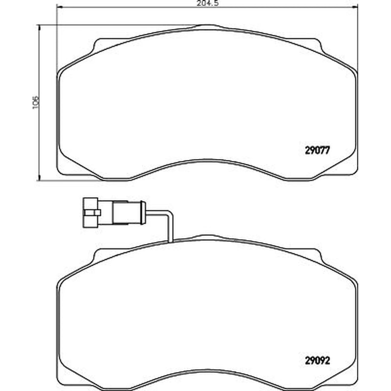 DON Front Brake Pad Set CVP022