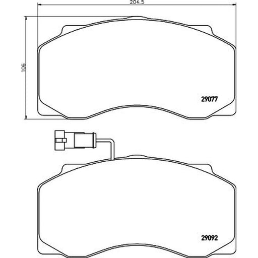 DON Front Brake Pad Set CVP022