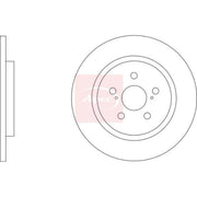 Apec 2 x Solid Rear Brake Discs DSK4164