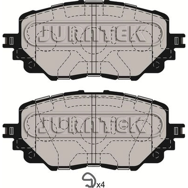 Juratek Front Brake Pad Set JCP8292