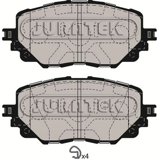 Juratek Front Brake Pad Set JCP8292