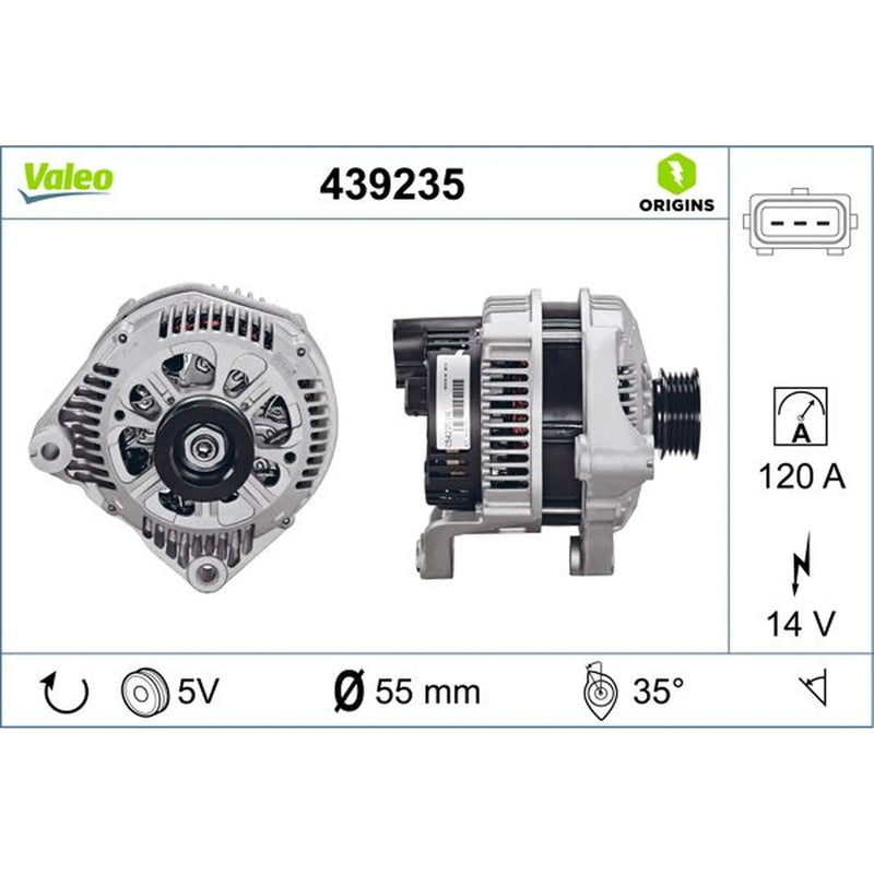 Valeo Car Alternator 12V 439235