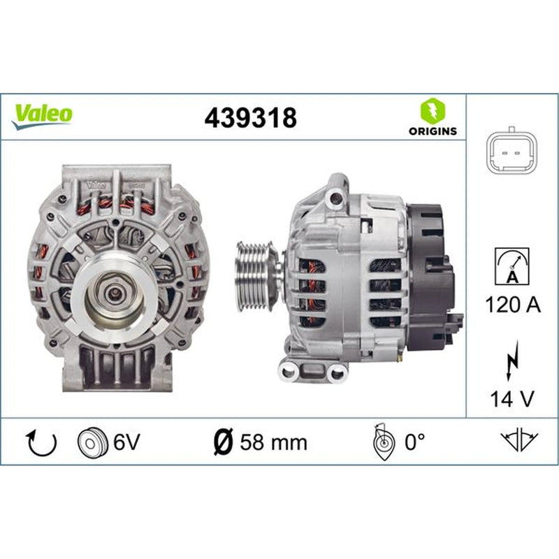 Valeo Car Alternator 12V 439318