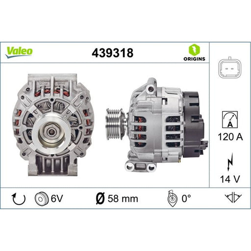 Valeo Car Alternator 12V 439318