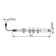 Bosch Brake Hydraulic Hose Line Front Left 1 987 481 265