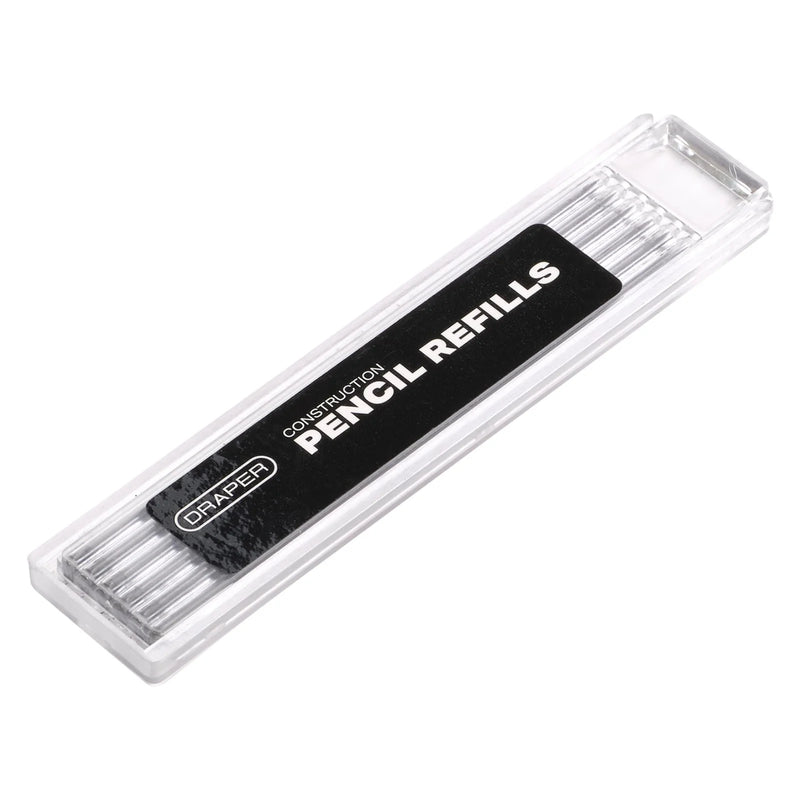 Draper Replacement Graphite Refills for Construction Pencil, Pack of 6