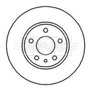 Borg & Beck 2 x Solid Rear Brake Discs BBD4913