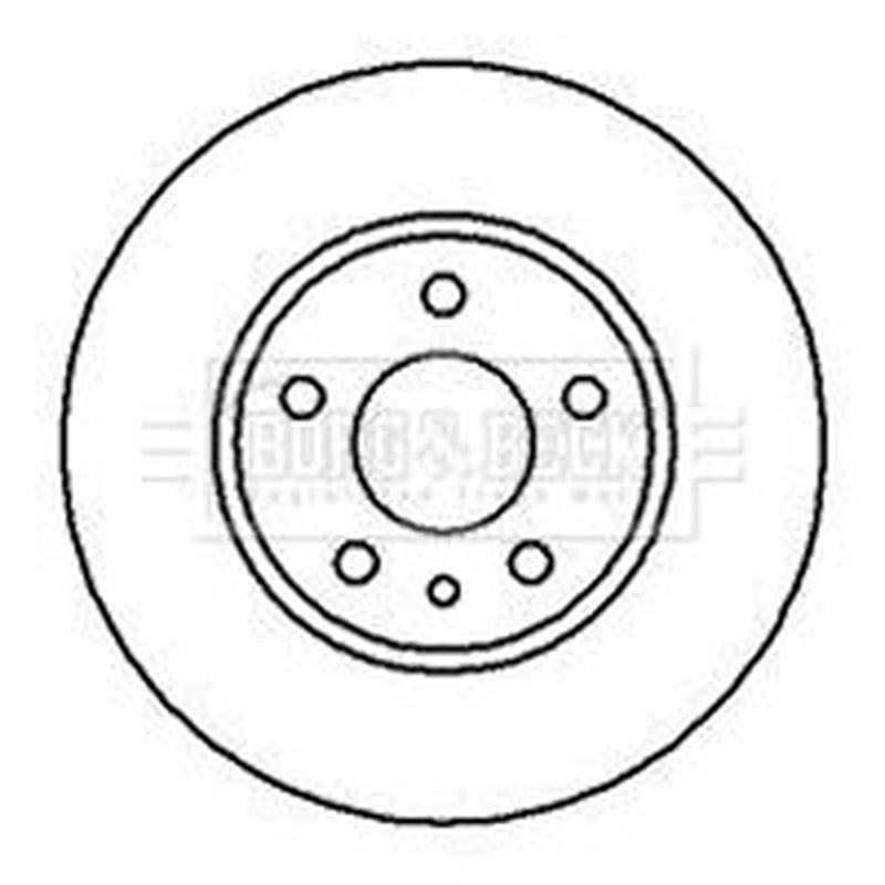Borg & Beck 2 x Solid Rear Brake Discs BBD4913