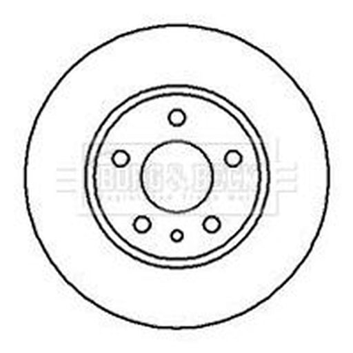Borg & Beck 2 x Solid Rear Brake Discs BBD4913