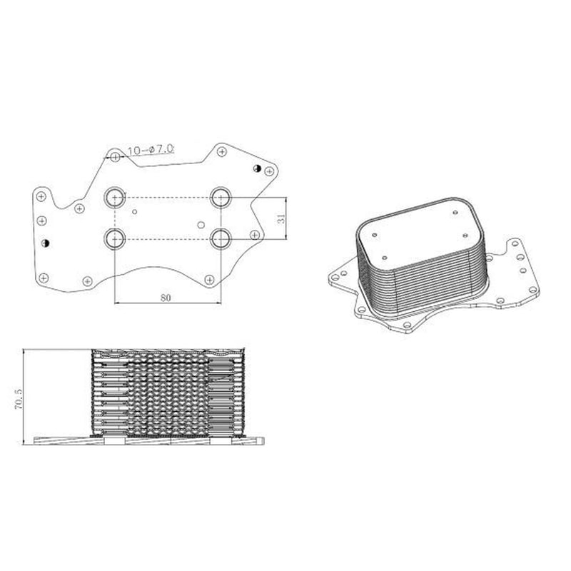 NRF Engine Oil Cooler 31816