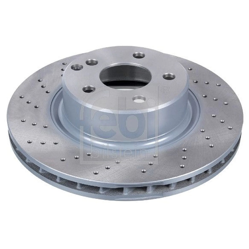 Febi 2 x Perforated/Vented Front Brake Discs 22683